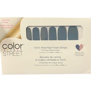 Color Street Slate Blue Nail Strips